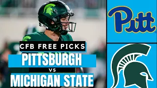 College Football Free Picks | PITTSBURGH vs MICHIGAN STATE | NCAAF Picks and Predictions