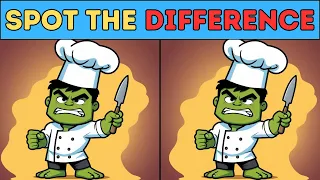 【Spot & Find the 3 Differences: A little bit Hard】Visual Workout #350!