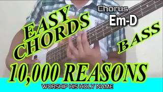 10000 REASONS - MATT REDMAN | LYRICS AND CHORDS | ft  bass cover