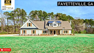 Newly Built Custom Farm House sitting on 9.2 Acres Home for Sale in Fayetteville GA with no HOA!