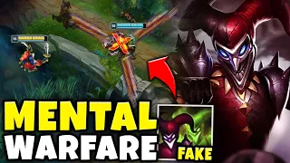 PINK WARD MENTAL WARFARE IS 100% GENIUS!! (HILARIOUS SHACO BAITS) - League of Legends