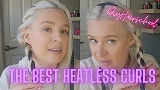 Heatless Curls Perfect for Thin Fine Hair - Easy Heatless Curls Tutorial