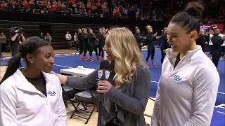Kyla Ross and Nia Dennis discuss their performance in win over Oregon State, team motto