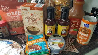 BIG ALDI ONCE A MONTH BUDGET  GROCERY HAUL NEW FALL GOODIES