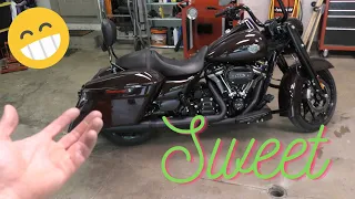 Installing Rinehart slip-on exhaust on my '22 Road King Special