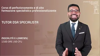 Corso di perfezionamento in Tutor DSA specialista