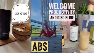 Осенний Vlog | уход за лицом | готовим вместе | abs workout at home #healtylifestyle #motivation