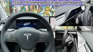 Tesla Model 3/Y T10 Carplay Display with LARGE Free Ait Vent #tesla
