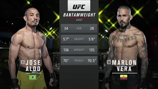 [LUTA COMPLETA] JOSÉ ALDO vs MARLON VERA | UFC VEGAS 17