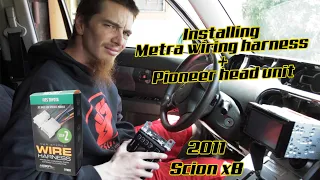 Install Pioneer Head Unit with Metra Wiring Harness | 2011 Scion xB