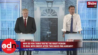 Boris Johnson and Jeremy Hunt clash in final Tory leadership debate