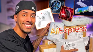 SUPER UNBOXING DE ELETRÔNICOS DO ALIEXPRESS! OLHA O TANTO DE COISA! 🤩