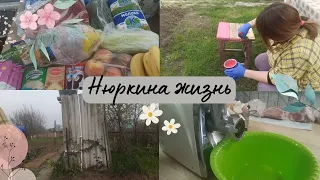 Продукты на 3000 руб в станице // Планы на ремонт // Покрасила летний душ // Нюркина жизнь