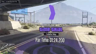GTA V Online PS4 Time Trial #106 - Calafia Way