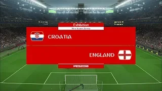 Croatia vs England I Semi Final FIFA World Cup 2018 I PES 2018 Gameplay