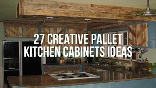 🔴 27 Creative PALLET KITCHEN CABINETS Ideas