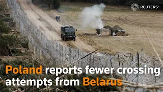 Poland reports fewer crossing attempts from Belarus