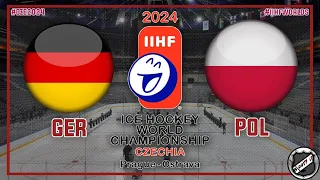 DEUTSCHLAND - POLEN 🏆 Hauptrunde ★ 2024 IIHF Ice Hockey World Championship