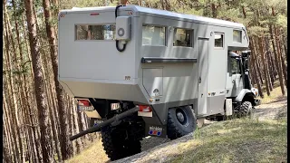 ZETROS Exmo Truck, gesamter Stresstest auf Versuchsgelände Horstwalde! EWR Grand Tour Kabine