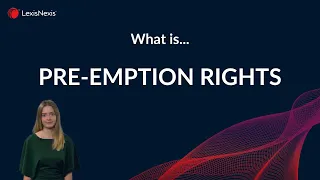 Pre-emption rights - Legal Definition