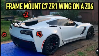 HOW TO INSTALL A C7 ZR1 WING ON A Z06