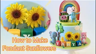 How to Make Fondant Sunflowers