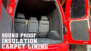 VW CADDY 2K - insulation - carpet lining - build series ep15