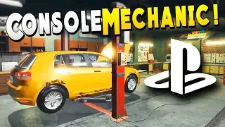 Changing Tires, Brake Pads, and Oil Filters with My PS4 - Car Mechanic Simulator 2018 - Console