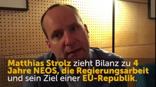 Matthias Strolz: 4 Jahre Neos, die Zukunft, Neuwahlen und eine EU-Republik