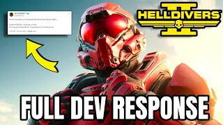 HERE WE GO! Helldivers 2 HUGE DEV RESPONSE! - Full Details and more