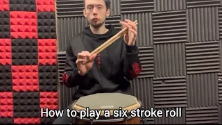 How to perform six stroke rolls!!