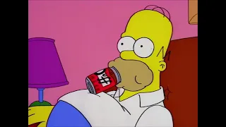 Simsons (Simpsons) Homer used his Jiggly stomach to drink beer and Bart thinks that was cringe.