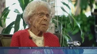 109 year old woman celebrates