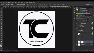 Designing Your YouTube Profile Picture in Photoshop✔✔ | Tech