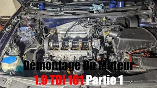 Je refais à Neuf le Moteur de ma Golf 4 TDI Episode 1 Démontage