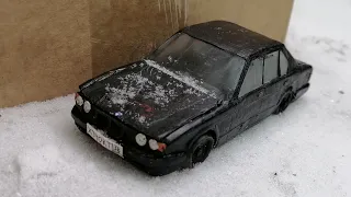 Слепил BMW E34 для уничтожения!?Старая е34 из ПЛАСТИЛИНА