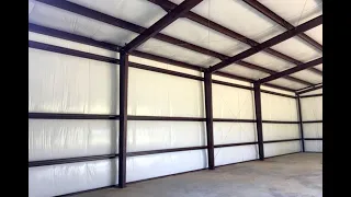 Single Layer Insulation Systems for Metal Buildings