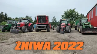 Zwolnij bo tam stoją!!! Lato u AGRO KOJOT ! Żniwa 2022 ! Massey Ferguson 7244 ACTIVA! 7718/7624/JD