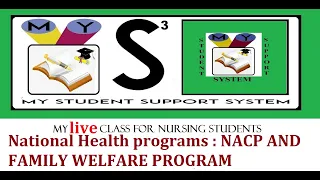 My LIVE CLASS DATED 09-05-2024 AIDS control program Family welfare program