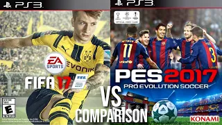 FIFA 17 Vs PES 17 PS3