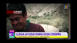 Llega la ayuda para don Crispín y sus cuatro hijos