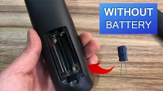 Power a remote control without battery