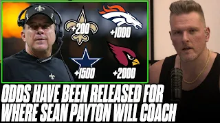 Pat McAfee Reacts To Odds On What Team Will Hire Sean Payton In 2023