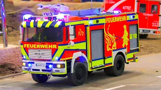 RC FIRE TRUCKS, RC FIRE RESCUE OPERATION IN CHEMICAL PLANT!! RC FIRE FIGHTERS, RC MODEL CARS