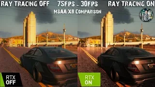 GTA V Ray Tracing ON vs OFF Detailed Comparison with FPS | Maxed Out Settings + MSAA x8 - (NVR)