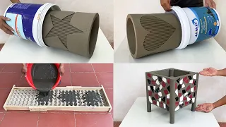 Outstanding Creative Ideas - How To Make The Simplest And Most Beautiful Cement Flower Pot At Home