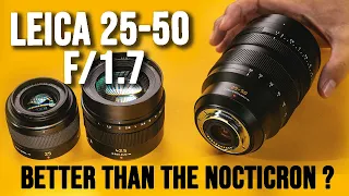 Panasonic Leica 25-50mm f/1.7 Review vs Leica 25 & 42.5 Noct