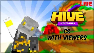 🔴HIVE With Viewers But Its Been A Week... | Minecraft Bedrock LIVE(CS/Party) 1.7k?| HIVE PVP/PVE