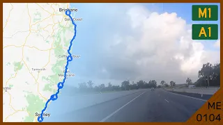 Sydney to Brisbane Time Lapse! (via A1/M1 Pacific Highway)