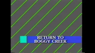 Return To Boggy Creek (1977) Promo Trailer